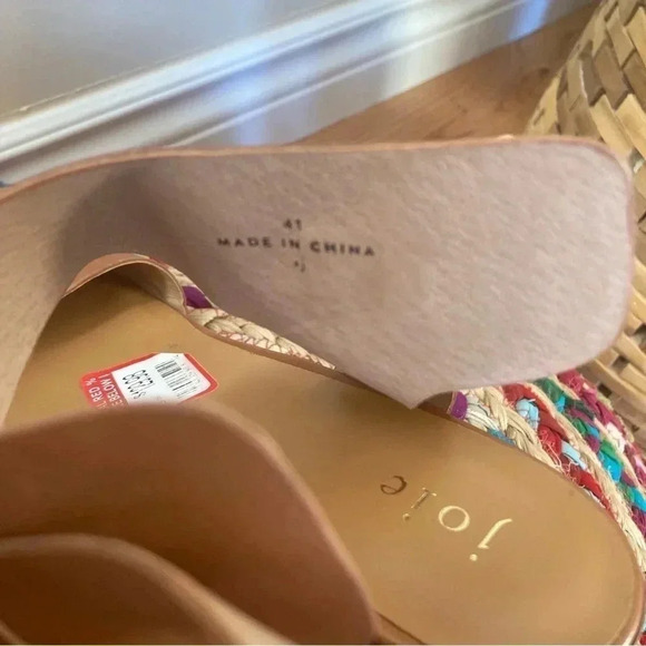 New  Joie tan block heels sandals - Picture 3 of 7